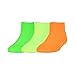 Under Armour Lowcut Socks (3 Pack), Toddler(5-6.5), Blaze Orange Assortment