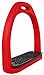 CHALLENGER Horse Saddle English Composite Light Weight Stirrups 4-1/2″ Wide Red 51113Rthumb 3