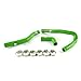 G-PLUS Silicone Radiator Coolant Hose Kit Clamps Compatible With Kawasaki KX65 2001-2013 Green