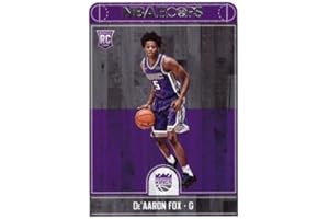 2017-18 Panini NBA Hoops Basketball #255 De'Aaron Fox Rookie Card - Sacramento Kings