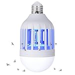 Sunnest Electronic Insect Killer Light Bulb, Bug Zapper Built in Insect Trap