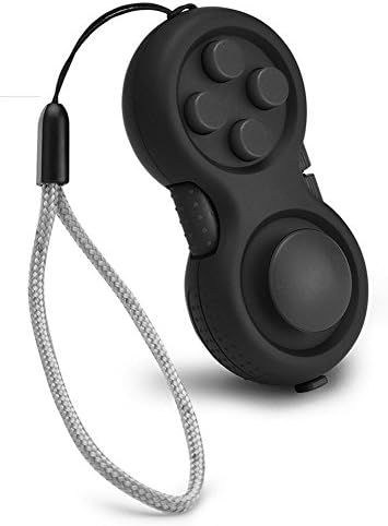 Fidget Pad, Cubier 9 Sided Controller Game Pad Fidget Focus Magic Cube Toy Relieves Stress and Anxiety ADD, ADHD (Black)