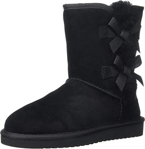 Koolaburra by UGG Women's Victoria Short Fashion Boot, Black/Black
