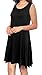 AnniBlue Womens Casual Dresses For Women Tshirt Tunic Swing Dress For Women Black Large