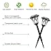 Azirier Solar Lights Outdoor Waterproof Security Lights Easy Install Garden Lights for Garden Path Walkway Light 8 Pack …