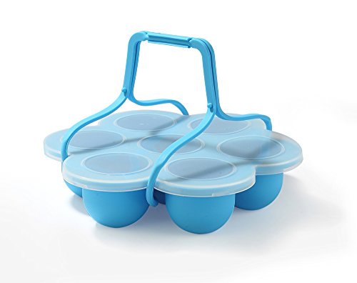 Upgraded Egg Bites Molds for Instant Pot Accessories by ULEE - Fits Instant Pot 5/6/8 qt Pressure Cooker, Two Removable Silicone Handles for Easily Taking the Hot Mold Out