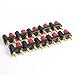 HIGHROCK 10pcs Terminal Binding Post Power Amplifier Dual Copper 2-Way Banana Plug Jack