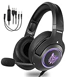 ONIKUMA Gaming Headset for Xbox One,PS4, PC, 3.5mm Stereo Wired Over Ear Gaming Headphone with Mic                      