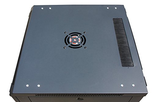 6U Server Rack Cabinet Enclosure. ACCESORIES FREE! Vented Shelf, Cooling Fan, Power Strip. Wall Mount 24" Deep Fully Loaded Lockable Enclosure Box ..