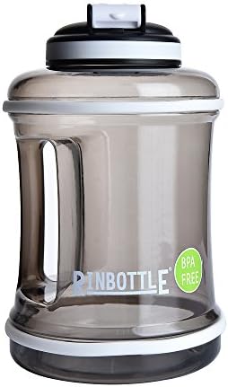 RINBOTTLE 2.5L Big Capacity Sports Drinking Water Bottle, Clear BPA Free Water Jug Container for Gym, Outdoor Sports, Hiking, Bodybuilding, Fitness Non toxic Water Container by