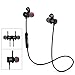 DUTISON Bluetooth Headphones Wireless Stereo Sports Magnetic Earbuds Sweatproof for Running with Mic for iPhone Samsung Huawei Bluetooth 4.1 CVC 6.0 Noise Cancelling (Black)