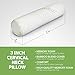 K Ka Ua 3 Inch Neck Roll Pillow Cervical Bolster with Bamboo Cover - Memory Foam Spine Lumbar Traction Spondylosis Support 3