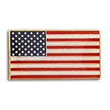 Rectangle Patriotic American Flag USA Lapel Pin