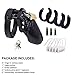 Chastity Device with 5 Rings Black