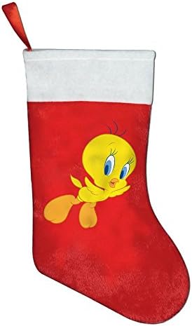 Looney Tunes Tweety Bird Christmas Kids Party Supplies Favors Cute Home Tree Holiday Decorations Santa Claus Stockings Gift Bags Red Green