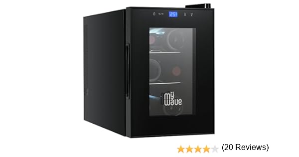 MyWave MWWT 6B- Vinoteca Para 6 Botellas Vertical, Capacidad De 20 ...