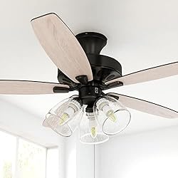 YITAHOME Farmhouse Ceiling Fan with Light and