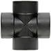 Banjo CR200 Polypropylene Pipe Fitting, Cross, Schedule 80, 2