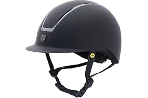 TIPPERARY EQUESTRIAN Horse Riding Helmet - Windsor - English Style Protective Horseback Riding Apparel - Customizable Fit and Cooling Ventilation