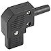 Black IEC C13 Right Angle Rewirable Connector C13 Power Plug UL Certification
