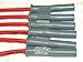 MSD RED Spark Plug Wires Custom Set (6 wires) for Mitsubishi 3000GT VR4 Turbo and DOHC Non-Turbo - RED Wires