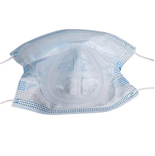 3D Face Bracket Internal Support Frame for Adults and Kids Comfortable Breathing Under Mask Reusable—5 Pcs