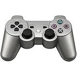 Tidoom PS3 Controller Wireless Bluetooth Six Axis Dualshock Game Controller Compatible for Playstation 3 Dualshock 3 Silver