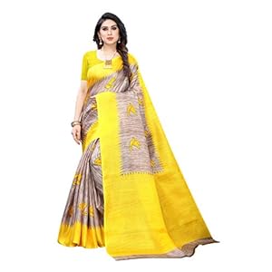 OOMPH! Women’s Art Silk Sarees Printed Art Silk Sarees ks8732-$P