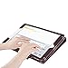FYY Leather Case with Apple Pencil Holder for iPad Air 1/2, iPad 9.7 2017/2018 - Folio Stand Protective Case Smart Cover with Hand Strap Card Slots for Apple iPad Air 1/2 /iPad 9.7 2017/2018 Brown