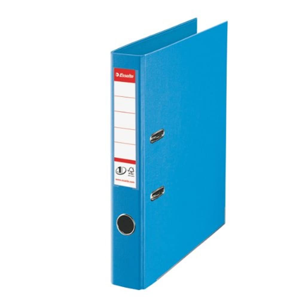 Esselte No.1 Power Lever 50mm A4 Arch File Spine - Light Blue
