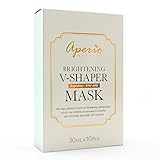 Anti Aging & Moisturizing Facial Masks By Aperio Natural: Brightening, Hydrating Skin Care Masks For A Luxurious, Vibrant Skin - Premium Blend Of Argireline, Syn-Ake & Hyaluronic Acid Serum - 10 Count