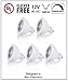 CBConcept UL-Listed MR16 GU5.3 LED Bulbs, 5-Pack, 5 Watt, Dimmable 500 Lumen, Warm White 3000K, 36°Beam Angle, 12V, 50W Halogen Equivalent, Recessed/Landscape LED Lighting | Designed in San Francisco
