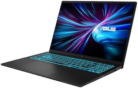 V16 V3607VM-TK150 - Portátil Gaming WUXGA 144Hz de 16" (Intel Core 7 240H, 16GB RAM, 1TB SSD, NVIDIA RTX 5060 8GB, Sem Sistema Operativo) Preto Mate - Teclado QWERTY em espanhol