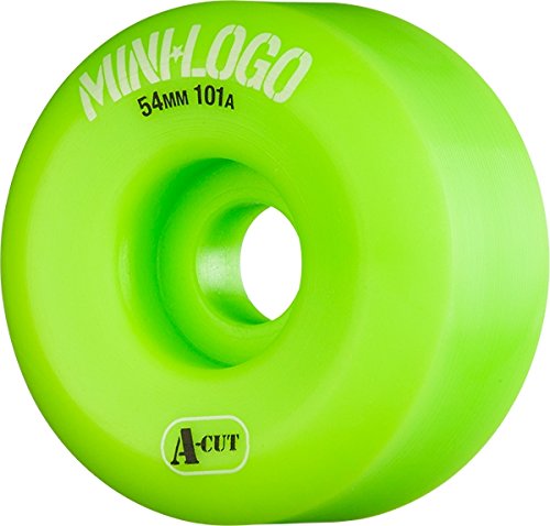 Mini Logo A-Cut Green Skateboard Wheels - 54mm 101a 