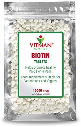 BIOTIN 10,000mcg - Extra Strength Tablets (180)