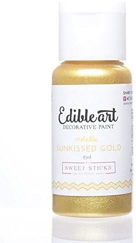 Sweet Sticks Edible Art Decorative Paint Sunkissed Gold 15ml