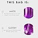 QQ Studio 100PCS Matte Double-Sided Colored Stand-Up Resealable QuickQlick™ Bags (14x20cm (5.5x7.9