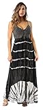 Riviera Sun 21801-BLK-2X Summer Dresses Maxi Dress Sundresses For Women