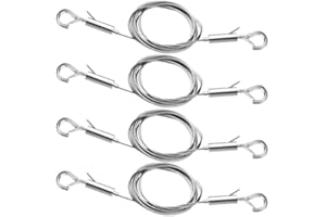 AYAWA 4PCS Adjustable Picture Hanging Wire Kit - Heavy-Duty Stainless Steel Wire Rope | Supports Up to 66lbs | Perfect for Hanging Artwork, Mirrors, Frames | Easy Installation, No Tools Needed | 3.3ft Long.