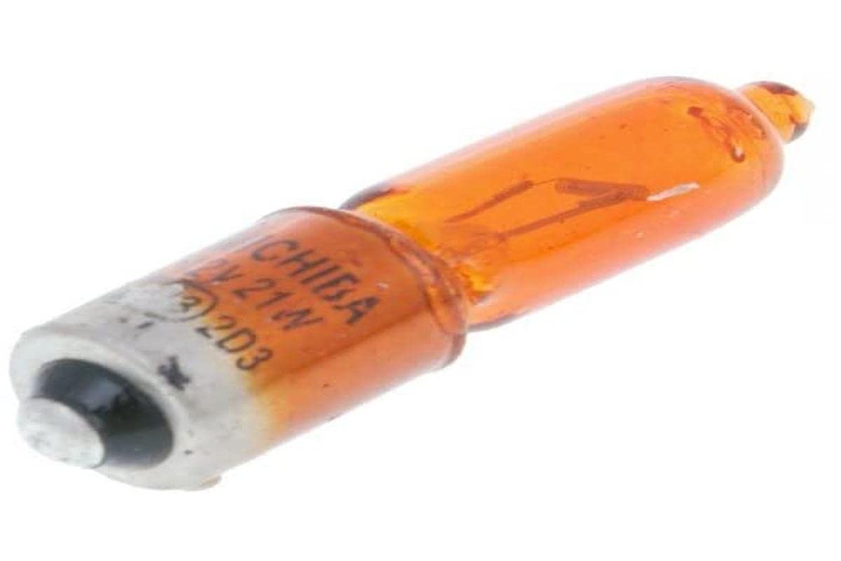 Lamp light bulb, orange bayonet, 9 mm, 12 V x 21 W