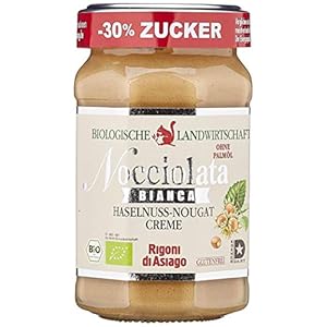 Rigoni di Asiago Nocciolata – Bianca – weiße Schokolade – Haselnusscreme – Das Original aus Italien – Cremig-leichter…