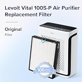 Levoit Vital 100S Replacement Filter 3 in 1 Activated Carbon 52 m² White view 2