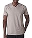 Hanes Men's Cotton Nano V-Neck T-Shirt,Vintage Gray,XL