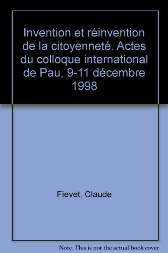Invention et réinvention de la citoyenneté