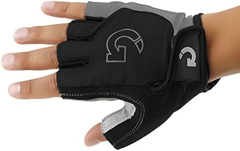 Biking gloves with padded foam palm, priced at $8.89.