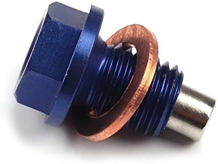 Magnetic Oil Plug Bolts(M12 x 1.5)compatible with Yamaha YZ250 Serow250 Tricker XG250 XT250X WR250R/X MT-25 MT-03 MT YZF R25 R3 15-16