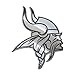 Team ProMark NFL Minnesota Vikings Premium Metal Auto Emblem, Chrome, 3