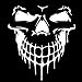Naladoo Vinyl Skull Skeleton Body Decal Reflective Car Stickers Vehicle Styling Removable Waterproof Sticker PVC (White)