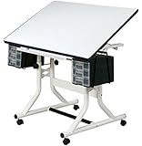 Alvin CM40-4-XB CraftMaster Art, Drawing, and Hobby Table White Base with White Top