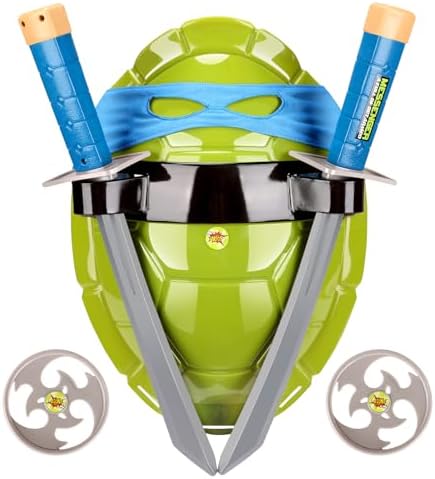 Máscara De Tortuga Ninja Leonardo – Giochi Preziosi, Oficial, Con Velcro Ajustable Y Plástico Resistente